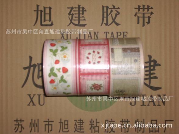 牛皮纸胶带彩印花1
