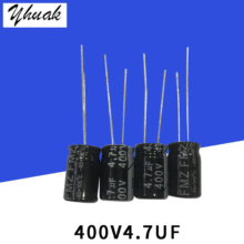原廠熱銷400V4.7UF 8*12高品質鋁電解電容4.7UF400V