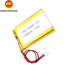 鋰電池批發654065 (2000mAh3.7v )水平儀鋰電池 凈化器汽車定位器