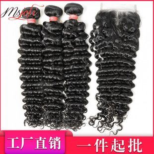 8A˼ٰllDeep Wave Curly HairǰٽzlK4*4 Lace Closure