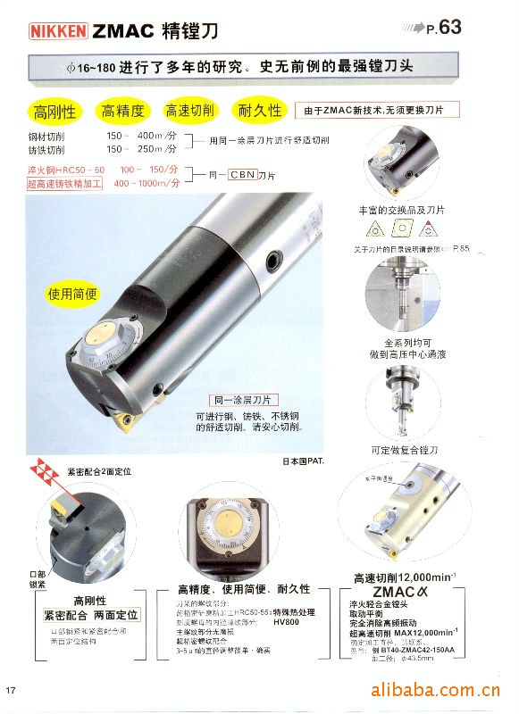 供应曰研NIKKEN精镗刀刀头
