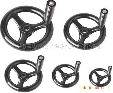 厂家低价出售双幅条铝手轮,电镀铁手轮