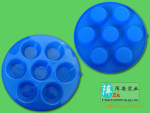 公司生产加工硅胶蛋糕模|7个圆形蛋糕膜|厂家批发