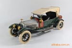 1912年劳斯莱斯汽车,仿古老爷车模型,手工车模,铁皮车模