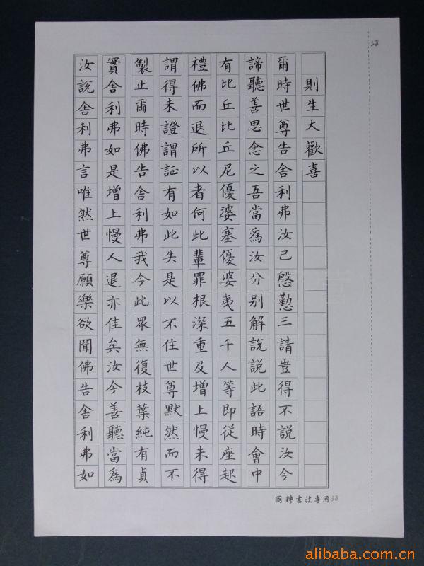 硬笔佛经书法 妙法莲华经 观音像 石继平硬笔书法 楷书 名家字画