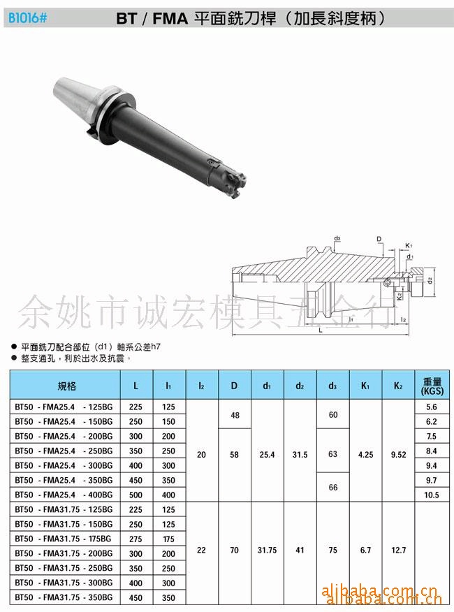 供应正河源 平面铣刀柄 台湾进口刀柄 数控刀柄