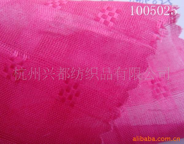 1005025全棉提花薄纱面料