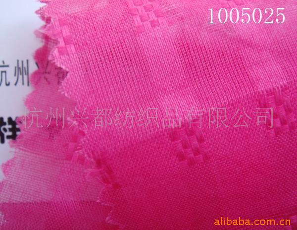 1005025全棉提花薄纱面料