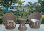 【厂家直销】户外休闲PE藤椅X158大鼓凳