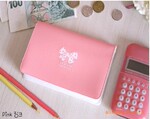 WC0007韩国可爱甜美蝴蝶结12卡位银行卡套卡包 卡夹浅粉色y45