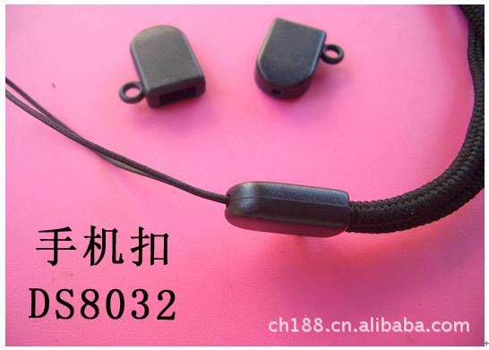 供应塑胶塑胶扣、手机绳扣、手机吊带扣（DS8032单耳扣）