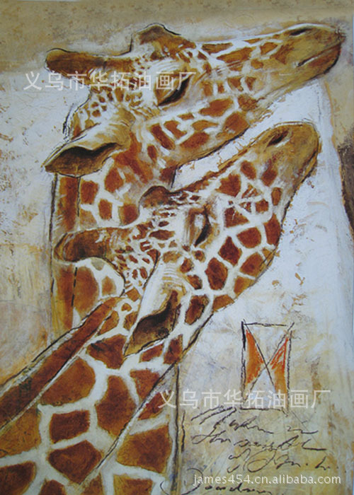 狗狗油画,动物油画,抽象动物油画,手绘油画,丙烯画