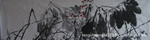 最具收藏潜力名家字画送礼佳品六尺对开国画花鸟荷花3064