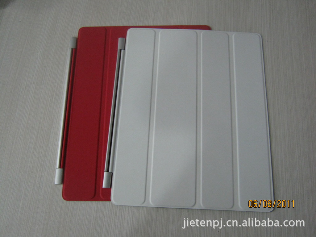 IPAD2/3通用皮套-SMART COVER又增色瞭（紅/白/深灰） IPAD CASE工廠,批發,進口,代購