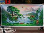 中式油画松鹤延年图 风景油画 别墅家居酒店 会所 适合工程配画TG