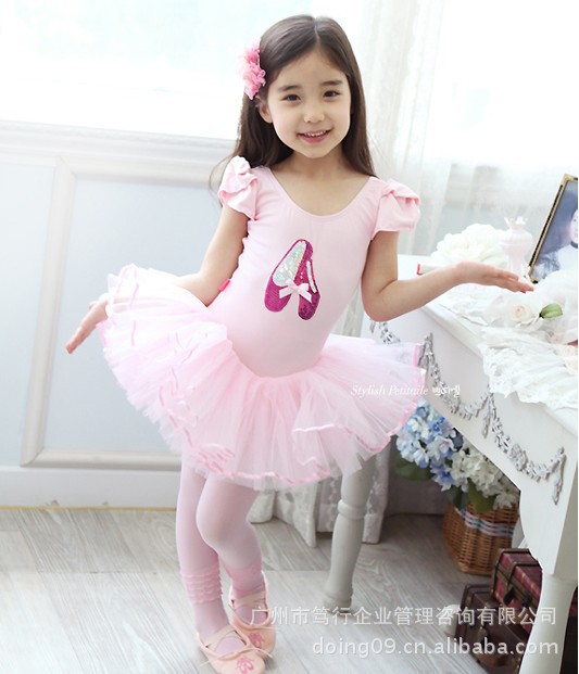 批发儿童练功服 芭蕾舞裙 儿童舞蹈服 儿童舞蹈服 儿童演出服D639