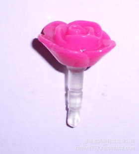 【J&p gift】鲜花 玫瑰花 手机耳机塞饰品