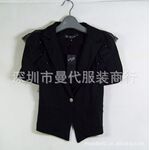 【黑色日本原单加厚西装领小外套】韩版短外套, 外贸服装批发
