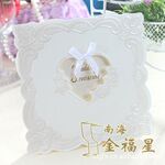 金福星结婚请柬 韩式三折个性请柬 个性喜贴 酒店订做请柬