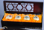 德化陶瓷厂家生产高档木盒 小号茶叶罐套装