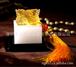 双龙印章 春节礼品 琉璃龙印章礼品 龙年贺岁工艺品摆件