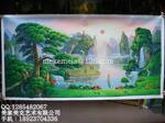 山水油画 松鹤延年图 风景油画 别墅家居酒店 会所 适合工程配画