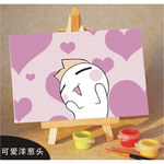 达凡奇数字油画厂家 数字油画批发代理加盟diy10*15 可爱洋葱头