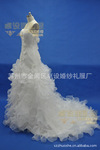 2012新款款式外贸高档实物图片,欧根纱新娘婚纱SH007