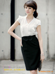 代发韩版女装服饰SZ新款~淘宝网热卖时尚气质雪纺连衣裙_SZ10081