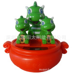 【车饰品】太阳能三宝龙 吉祥三宝 龙年礼品公仔