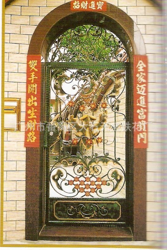 天盛铁花,专业生产各类铁艺豪华大门,欢迎来图定制