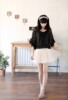 2011夏装新款vivi米娜推荐~日系华丽公主蝙蝠袖蕾丝雪纺衫_6012