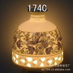陶瓷小夜灯 陶瓷香熏小夜灯 镂空小夜灯 编号:174C