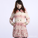 索拉伯奇连帽渐变色棉衣 2011秋冬女装新款