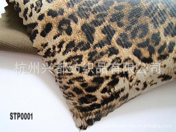 STP0001印花PU膜+提花布贴合
