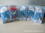 搪胶公仔 动漫公仔玩具 5款蓝精灵 搪胶存钱罐 储钱箱 外贸热销品
