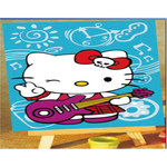 达凡奇数字油画厂家 数字油画批发代理加盟diy KT猫吉他