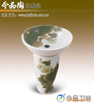 供应手工陶瓷盆/艺术盆/陶瓷立柱盆/面盆/台盆A-6806