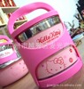 hello kitty不锈钢上下层保温双层饭盒/便当盒