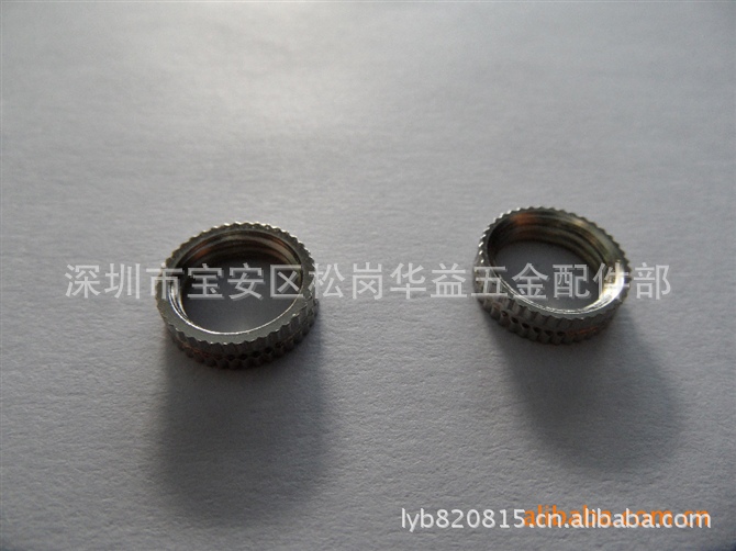 深圳嵌件铜螺母.注塑铜螺母.滚花螺母.螺母订做加工