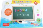 幼得乐墙挂式磁性双用画板 木制黑板 磁性黑板儿童早教玩具YX375