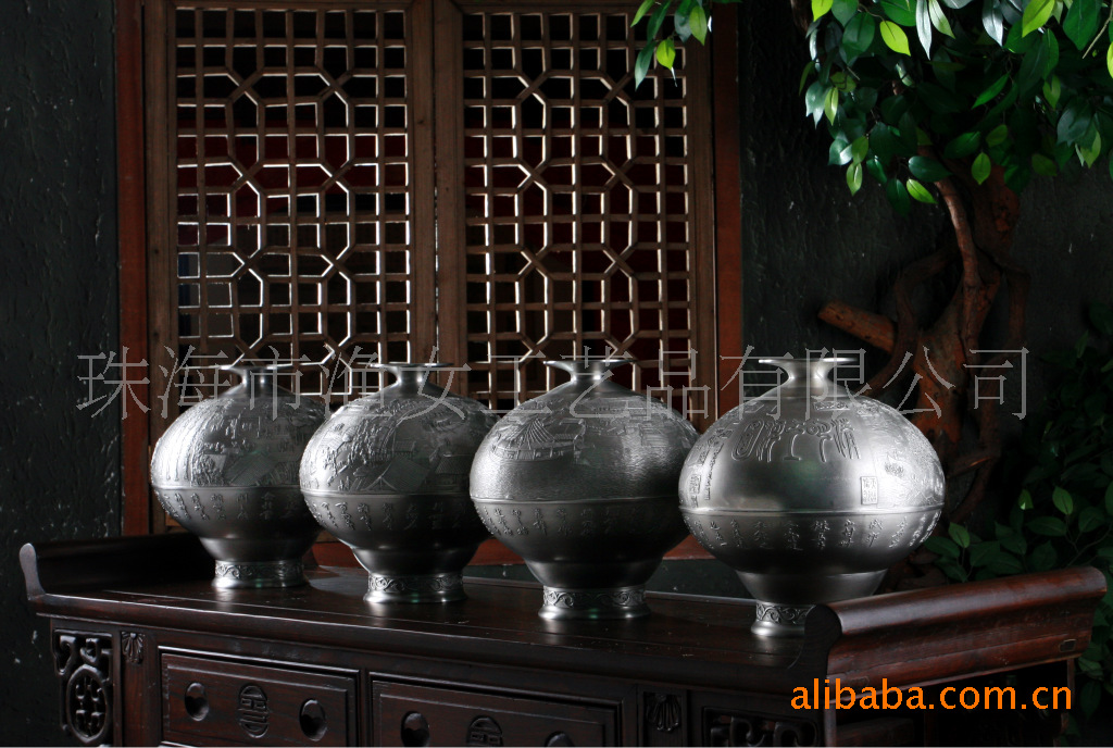 清明上河图矮颈花瓶全套2