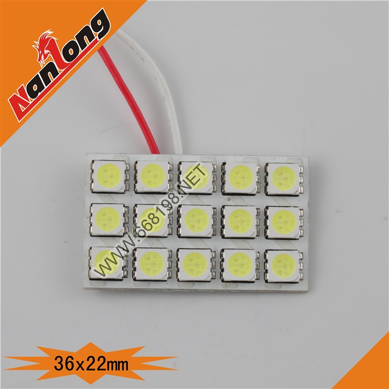 高亮汽車LED室內燈泡15頭SMD車頂燈5050內飾燈尾箱燈門燈室內照明工廠,批發,進口,代購