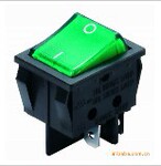 UL VDE 环保绿色按钮带灯船型开关
