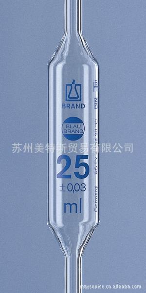 胖肚移液管,单刻度SILBERBRAND,ETERNA,B级15ml