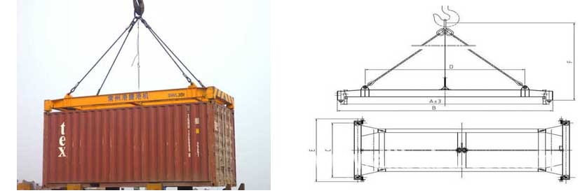 集装箱吊具jdjb2025-集装箱半自动吊具-适用于20英尺35吨集装箱