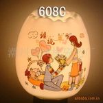 陶瓷小夜灯 陶瓷香熏小夜灯 香薰小夜灯 编号:608C