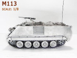 M113 坦克军事模型 遥控坦克 金属军事模型