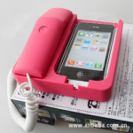 最新潮 苹果iphone4手机变座机 iphone电话机 免提防辐射电话机