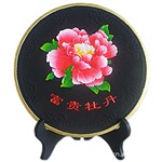 装修后净味装饰艺术品摆件礼品--中高档礼品炭雕--富贵牡丹